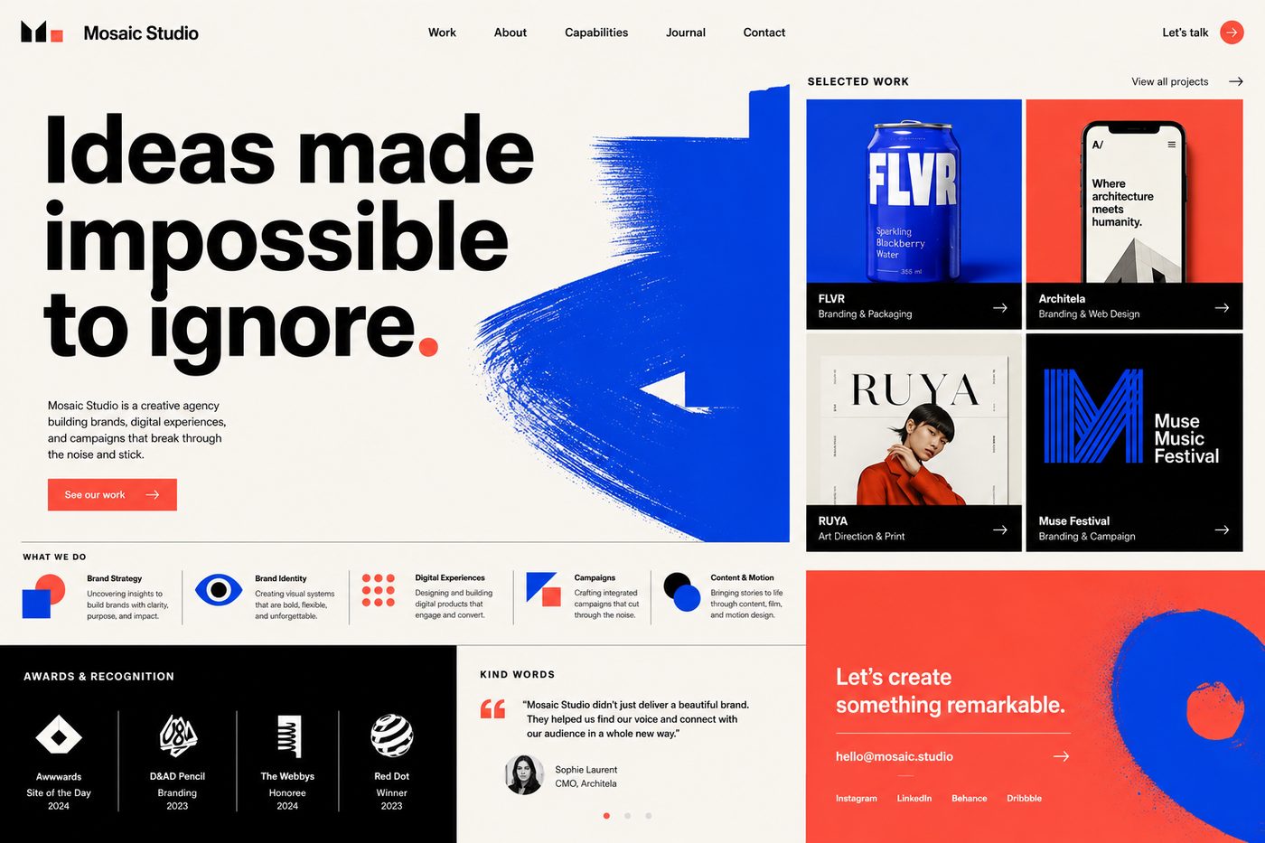 Mosaic Studio — Creative Agency by Ranaverse